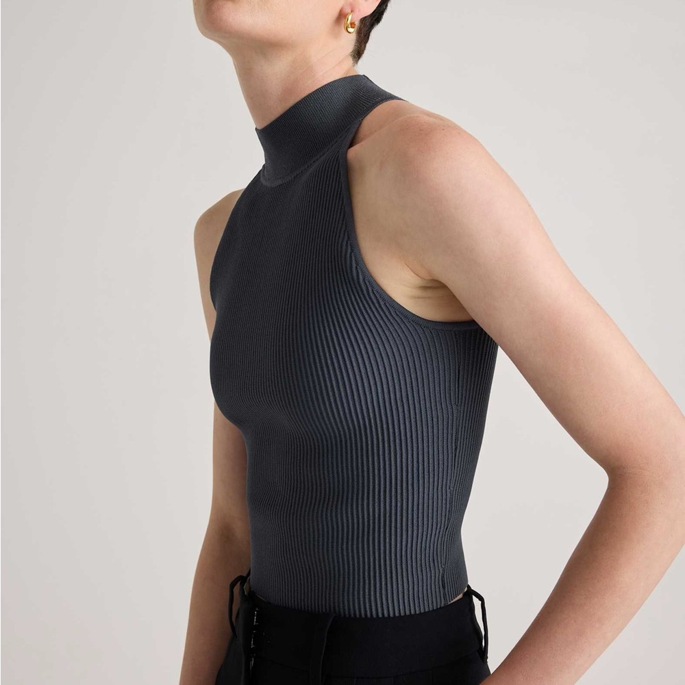 Cropped Ribbed Knit Tank - NWOT